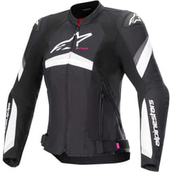 Alpinestars Stella T-GP Plus R v4 Ladies Motorcycle Textile Jacket, black-white, Size M for Women