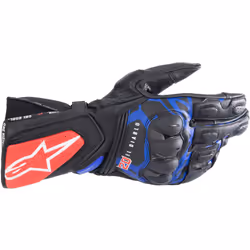 Alpinestars FQ20 SP-8 V3 Monster Motorcycle Gloves, black-red-blue, Size XL for Men