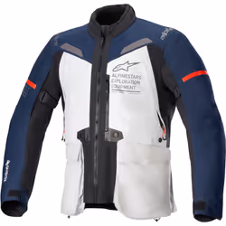 Alpinestars ST-7 2L Gore-Tex waterproof Motorcycle Textile Jacket, grey-blue, Size L for Men