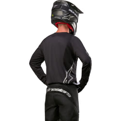 Alpinestars Fluid Graphite Motocross Jersey, black, Size 2XL for Men