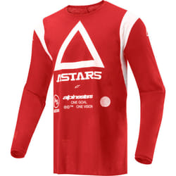 Alpinestars Techdura Motocross Jersey, red, Size S for Men