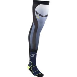 Alpinestars Knee Brace Motocross Socks, blue-yellow, Size S M for Men