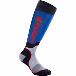 Alpinestars Plus Motocross Socks, black-red-blue, Size L for Men