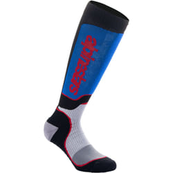 Alpinestars Plus Motocross Socks, black-red-blue, Size L for Men