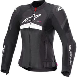 Alpinestars Stella T-GP Plus R V4 Airflow Ladies Motorcycle Textile Jacket, black-white, Size M for Men