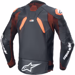 Alpinestars GP Plus R V4 Rideknit perforated Motorcycle Leather Jacket, black-red, Size 52 for Men