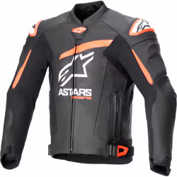 Alpinestars GP Plus R V4 Airflow perforated Motorcycle Leather Jacket, black-red, Size 52 for Men
