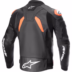 Alpinestars GP Plus R V4 Airflow perforated Motorcycle Leather Jacket, black-red, Size 52 for Men