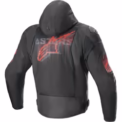 Alpinestars Zaca Air Venom waterproof Motorcycle Textile Jacket, black-red, Size L for Men
