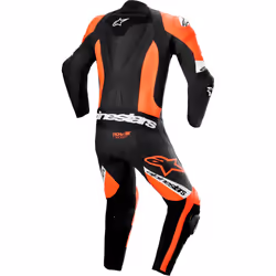 Alpinestars Missile V2 Ward perforated One Piece Motorcycle Leather Suit, black-red, Size 48 for Men