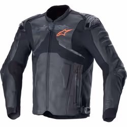 Alpinestars Atem V5 perforated Motorcycle Leather Jacket, black, Size 56 for Men