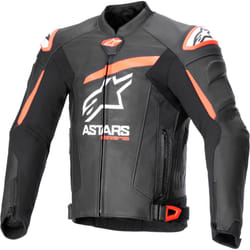 Alpinestars GP Plus R V4 Airflow perforated Motorcycle Leather Jacket, black-red, Size 60 for Men