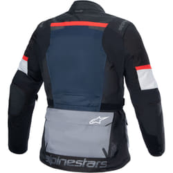 Alpinestars Andes Air Drystar waterproof Motorcycle Textile Jacket, black-white-blue, Size L for Men