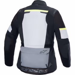 Alpinestars Andes Air Drystar waterproof Motorcycle Textile Jacket, black-grey-yellow, Size S for Men