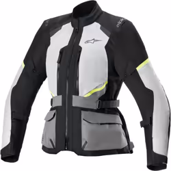 Alpinestars Stella Andes Air Drystar® waterproof Ladies Motorcycle Textile Jacket, black-grey, Size S for Women