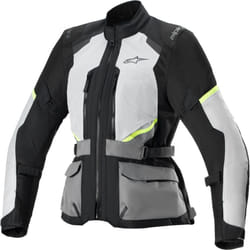 Alpinestars Stella Andes Air Drystar® waterproof Ladies Motorcycle Textile Jacket, black-grey, Size M for Women