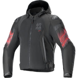 Alpinestars Zaca Air Venom waterproof Motorcycle Textile Jacket, black-red, Size S for Men