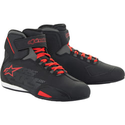 Alpinestars Sektor 2024 Motorcycle Shoes, black-red, Size 42 for Men