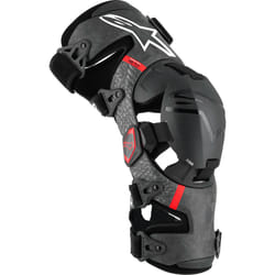 Alpinestars Supertech RK-10 Plasma Knee Braces, black-red, Size S for Men