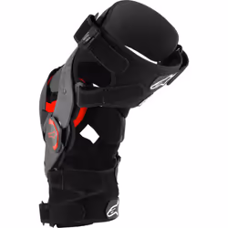 Alpinestars Supertech RK-10 Plasma Knee Braces, black-red, Size S for Men
