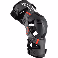 Alpinestars Supertech RK-10 Plasma Knee Braces Black / Red - M