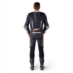 Alpinestars GP-R7 One Piece Leather Suit Black / White / Fluo Red - 52 - Additional view 4