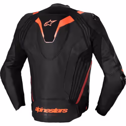 Alpinestars Missile Ignition V3 perforated Motorcycle Leather Jacket, black-red, Size 58 for Men