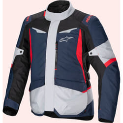 Alpinestars ST-1 waterproof Motorcycle Textile Jacket, black-red-blue, Size S for Men