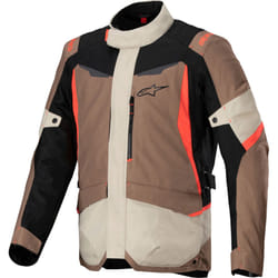 Alpinestars ST-1 waterproof Motorcycle Textile Jacket, black-brown, Size S for Men