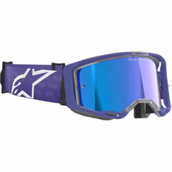 Alpinestars Vision 8 Corp Mirror Stripes Motocross Goggles, purple for Men - Additional view 2