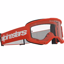 Alpinestars Vision 3 Wordmark Motocross Goggles, red for Men