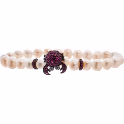 Lancaster JLA-BR-CRAB-5-WH Ladies Bracelet