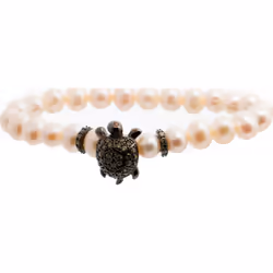 Lancaster JLA-BR-TURTLE-3-WH Ladies Bracelet