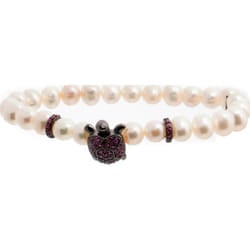 Lancaster JLA-BR-TURTLE-5-WH Ladies Bracelet
