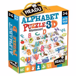 Headu Montessori Alphabet Puzzle 3D, 3 yr(s)