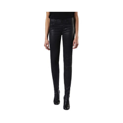 DIESEL SKINZEE 0662E Womens Denim Jeans Super Slim Skinny Zip Fly Shiny Black - W26 L32