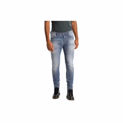 DIESEL TEPPHAR 0842H Mens Denim Jeans Stretch Slim Fit Carrot Denim Blue Pants - W27 L32