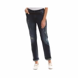 DIESEL REEN 0844T Womens Denim Jeans Distress Regular Straight DNA Indigo Italy - W25 L34