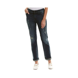 DIESEL REEN 0844T Womens Denim Jeans Distress Regular Straight DNA Indigo Italy - W27 L34