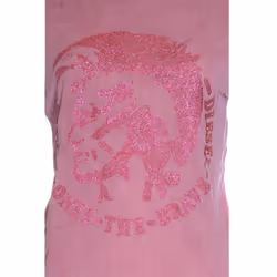 DIESEL T MORI Womens T Shirt Casual Summer Top - Pink, XS