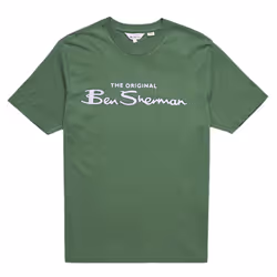 BEN SHERMAN Mens T Shirts Summer Cotton Tee - Light Green, XS