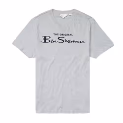 BEN SHERMAN Mens T Shirts Summer Cotton Tee - Grey, XS