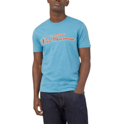 BEN SHERMAN Mens T Shirts Summer Cotton Tee - Light Blue, S