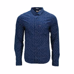 LEVIS Mens Shirts Cotton Long Sleeve Flannel Shirt - Navy Flowery, S