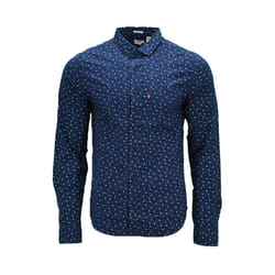 LEVIS Mens Shirts Cotton Long Sleeve Flannel Shirt - Navy Flowery, S