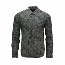 LEVIS Mens Shirts Cotton Long Sleeve Flannel Shirt - Olive Flowery, L
