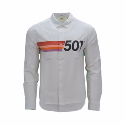 LEVIS Mens Shirts Cotton Long Sleeve Flannel Shirt - White, L