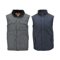 LEVIS Mens Summer Sleeveless Jacket - Grey and Blue, S