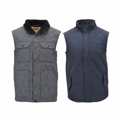 LEVIS Mens Summer Sleeveless Jacket - Grey and Blue, L