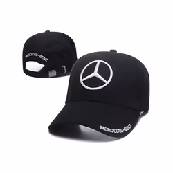 F1 Benz Team Embroidered Baseball Cap Car Cap - black-B